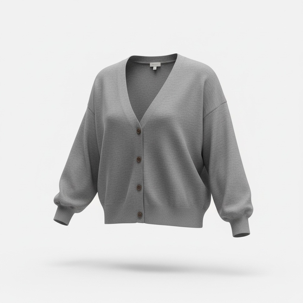 NWT Women's a new day Gray Button Up Cardigan Sweater Size 2XL (L)